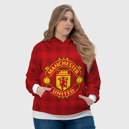 Женская толстовка 3D Manchester united, цвет 3D печать - фото 6