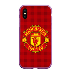 Чехол для iPhone XS Max матовый Manchester united