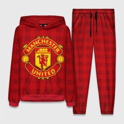 Женский костюм с толстовкой 3D Manchester united