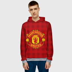 Мужская толстовка 3D Manchester united - фото 2