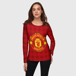 Женский лонгслив 3D Manchester united - фото 2