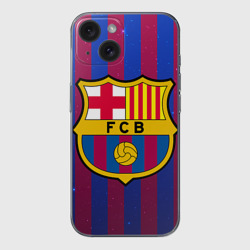 Чехол для iPhone 15 силиконовый с защитой камеры Барселона