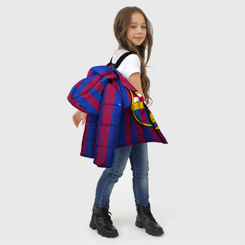Зимняя куртка для девочек 3D Барселона, цвет красный - фото 6