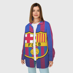Женская рубашка oversize 3D Барселона - фото 2