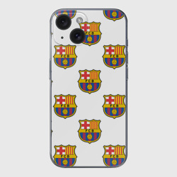 Чехол для iPhone 15 силиконовый с защитой камеры Барселона