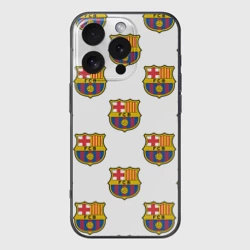 Чехол для iPhone 16 Pro Max силиконовый с защитой камеры Барселона