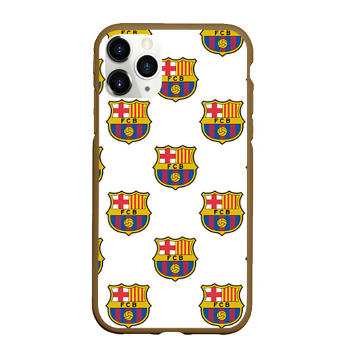 Чехол для iPhone 11 Pro матовый с принтом Барселона, вид спереди #2
