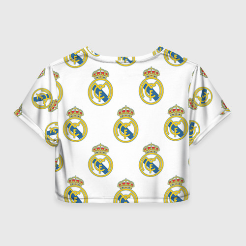 Женская футболка Crop-top 3D Real Madrid - фото 2