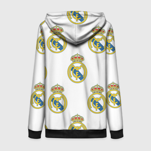 Женская толстовка 3D на молнии Real Madrid, цвет черный - фото 2
