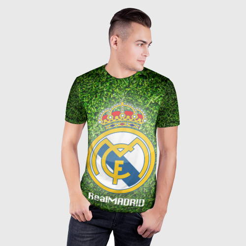 Мужская футболка 3D Slim Real Madrid, цвет 3D печать - фото 3