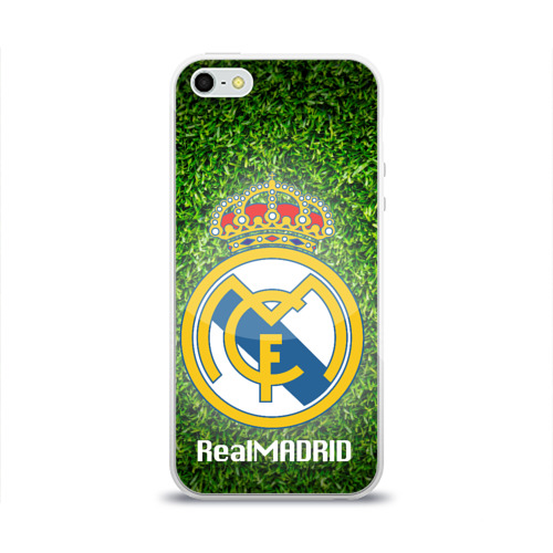 Чехол для Apple iPhone 5/5S силиконовый глянцевый Real Madrid Фото 01 Чехол для Apple iPhone 5/5S силиконовый глянцевый Real Madrid Фото 01