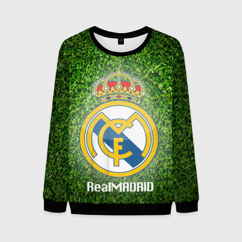 Мужской свитшот 3D Real Madrid, цвет черный