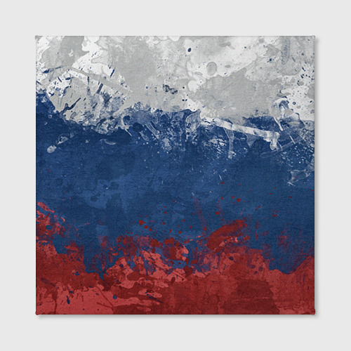 Холст квадратный Флаг России, цвет 3D печать - фото 2