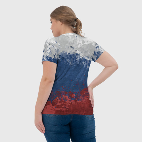Женская футболка 3D Флаг России - фото 7