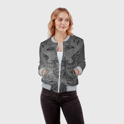 Женский бомбер 3D Герб России - фото 2