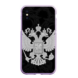 Чехол для iPhone XS Max матовый Герб России