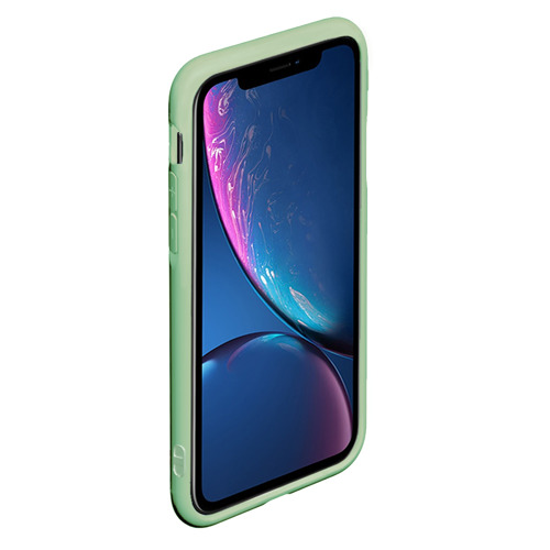 Чехол для iPhone XS Max матовый Герб России, цвет салатовый - фото 2