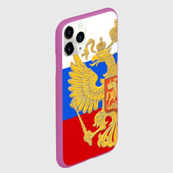Чехол для iPhone 11 Pro матовый Флаг и герб РФ - фото 2