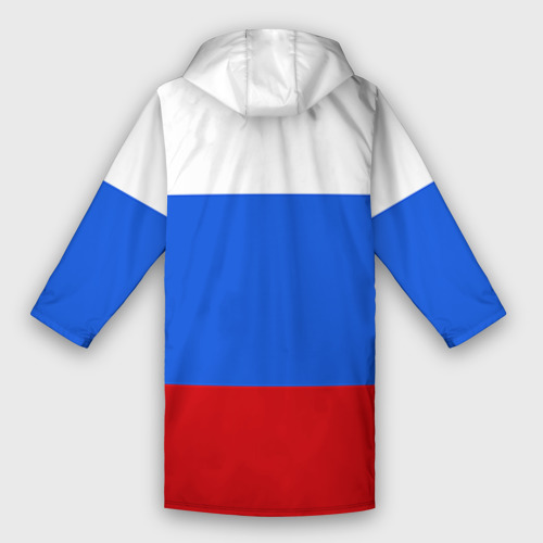 Мужской дождевик 3D Флаг и герб РФ, цвет белый - фото 2