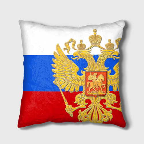 Подушка 3D Флаг и герб РФ Фото 01 Подушка 3D Флаг и герб РФ Фото 01