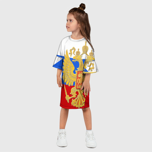 Детское платье 3D Флаг и герб РФ - фото 3
