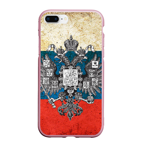 Чехол для iPhone 7Plus/8 Plus матовый Россия, цвет розовый