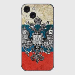 Чехол для iPhone 15 силиконовый с защитой камеры Россия