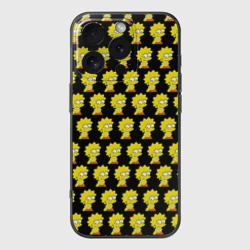 Чехол для iPhone 16 Pro силиконовый с защитой камеры Лиза Симпсон