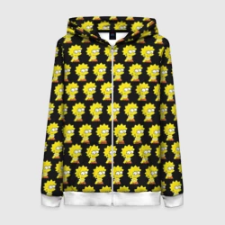 Женская толстовка 3D на молнии Лиза Симпсон