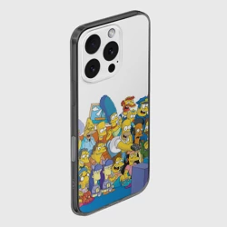 Чехол для iPhone 16 Pro силиконовый с защитой камеры Симпсоны - фото 2