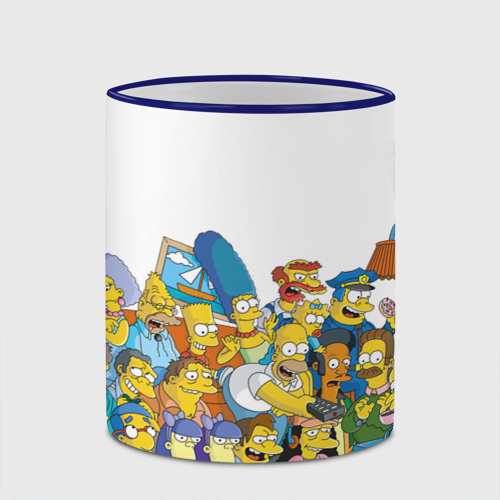 Кружка с полной запечаткой Симпсоны, цвет Кант синий - фото 4
