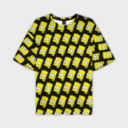 Мужская футболка oversize 3D Барт Симпсон