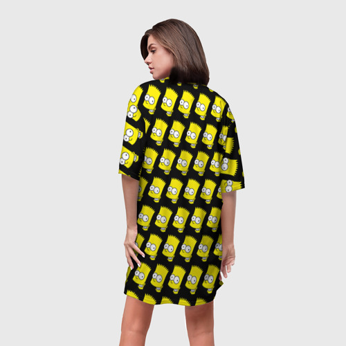 Платье-футболка 3D Барт Симпсон, цвет 3D печать - фото 4