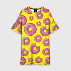 Детское платье 3D Пончики