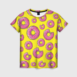 Женская футболка 3D Пончики