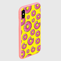 Чехол для iPhone XS Max матовый Пончики - фото 2