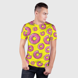 Мужская футболка 3D Slim Пончики - фото 2
