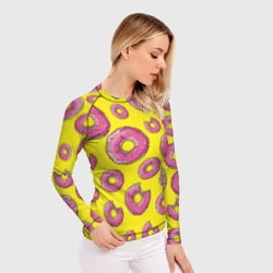 Женский рашгард 3D Пончики - фото 2