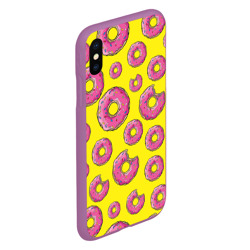 Чехол для iPhone XS Max матовый Пончики - фото 2