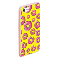 Чехол для iPhone 5/5S матовый Пончики - фото 2
