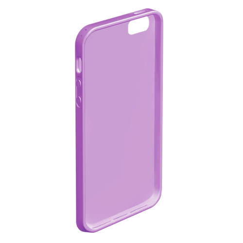 Чехол для iPhone 5/5S матовый Пончики, цвет сиреневый - фото 4