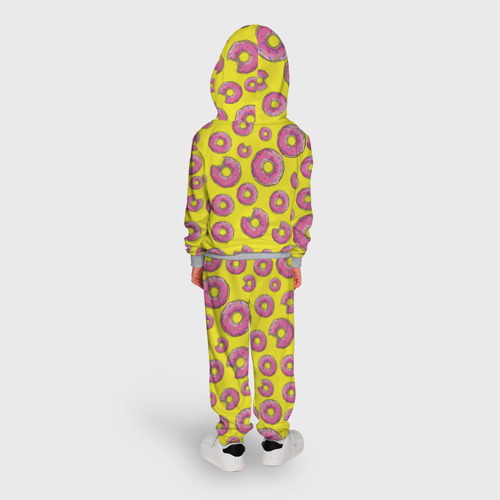 Детский костюм с толстовкой 3D Пончики, цвет меланж - фото 4