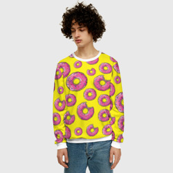 Мужской свитшот 3D Пончики - фото 2