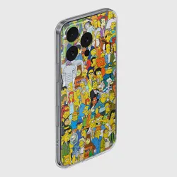 Чехол для iPhone 16 Pro Max силиконовый с защитой камеры Симпсоны - фото 2