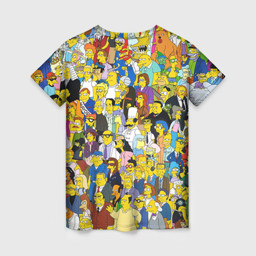 Женская футболка 3D Симпсоны, цвет 3D печать - фото 2