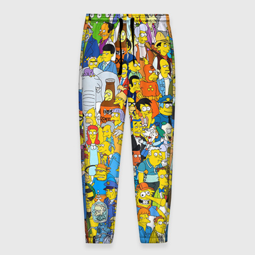 Мужские брюки 3D Симпсоны, цвет 3D печать