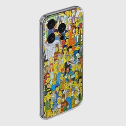 Чехол для iPhone 15 Pro силиконовый с защитой камеры Симпсоны - фото 2