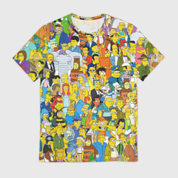 Мужская футболка 3D Симпсоны