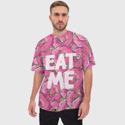 Мужская футболка oversize 3D Eat me - фото 2