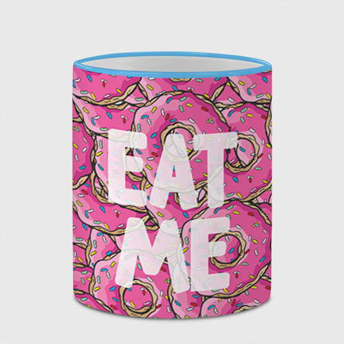 Кружка с полной запечаткой Eat me, цвет Кант небесно-голубой - фото 4